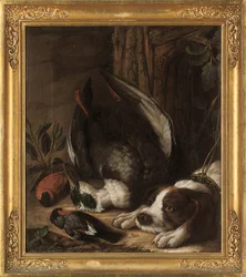 Un perro de caza y su presa, 1768