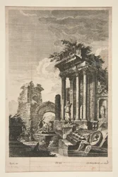 Capriccio con ruinas romanas
