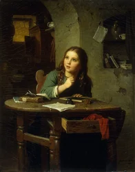 La joven colegiala, 1864