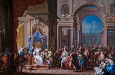 La muerte de Cleopatra (óleo sobre cobre)