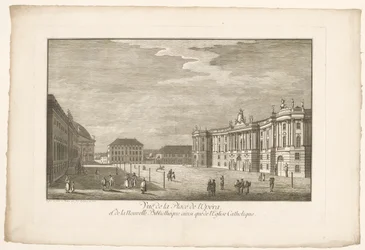 Vista de Bebelplatz en Berlín con la Alte Bibliothek y el Palacio Viejo y Sint-Hedwigskathedraal Vista de la Place de l