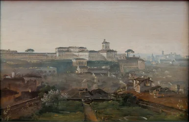 Vista desde Villa Malta hacia el Quirinal