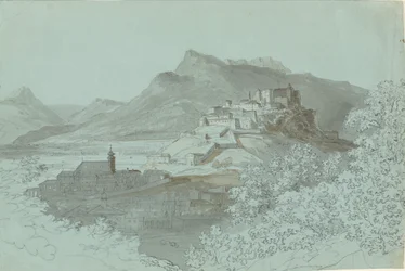 Vista de Salzburgo, década de 1820