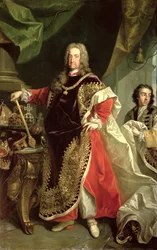 Carlos VI (1685-1740), Emperador del Sacro Imperio Romano Germánico con las vestiduras de la Orden del Toisón de Oro