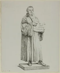 Estatua de Lutero en Wittenberg