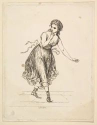Mujer sola, de la serie La pareja de baile Vigano