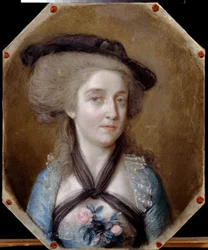 Retrato de Louis de Menard (Retrato de Loewis de Menar). Obra de Johann Hainrich Schmidt (1749-1829), pastel sobre parchemin