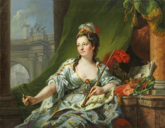 La musa Melpómene (las nueve musas, 1771)