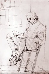 Johann Wolfgang Von Goethe en su casa en Roma