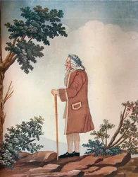 Retrato de Voltaire, siglo XVIII