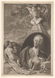 Retrato de Joachim Franz Beich a los 80 años