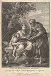 La Virgen y José con el joven Jesús, 1710-40