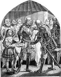 Un huevo para cada uno, pero dos huevos para el valiente Schweppermann. De la Geschichte des deutschen Volkes de E. Duller, 1840