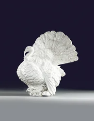 Modelo de Meissen de un pavo, hacia 1733