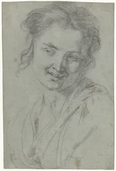 Estudio de una mujer sonriente