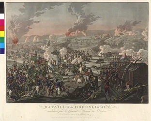Batalla de Hohenlinden (Linden) el 3 de diciembre de 1800 (aguafuerte y aguatinta)