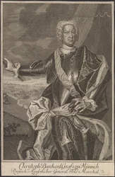 Retrato del Conde Burkhard Christoph von Münnich 1683-1767