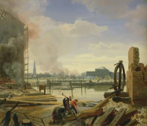 Hamburgo después del incendio de 1842