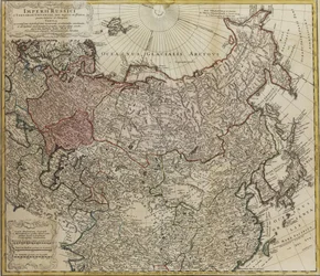Mapa de Rusia De: Imperii Russici et Tartariae universae tam majoris et Asiaticae quam minoris et