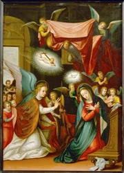 Anunciación (pintura sobre cobre)