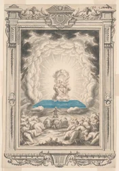 Estudio para Dios aparece a Moisés y sus compañeros, Placa 171, Physica Sacra