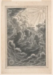 Estudio para La creación de la luz, lámina 3, Physica Sacra