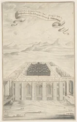 Estudio para El Templo en Jerusalén, Lámina 424, Physica Sacra