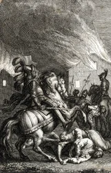 Conquista de Turingia por el emperador Adolfo de Nassau