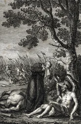 Muerte de Adolfo de Nassau en la batalla de Gollheilm el 2 de julio