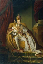 El emperador Fernando I con el atuendo de coronación