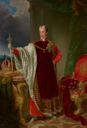El emperador Fernando con las insignias de la Orden del Toisón de Oro