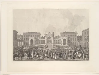Investidura del rey Guillermo I en Bruselas, 1815