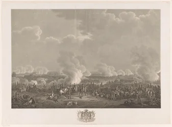 Batalla de Waterloo, 1815 Doce láminas de la llegada e inauguración de Guillermo I en Bruselas y las batallas de Quatre-Bras y Waterloo en 1815 (título de serie)