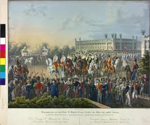 Entrada de Francisco I en París el 15.4.1814