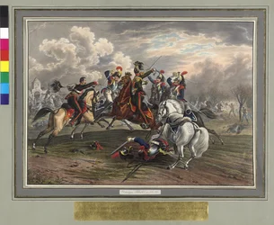 Frederic Dittmayer rescata el 17 de febrero de 1814 en Villeneuve al coronel sargento barón de Trach del cautiverio de los coraceros franceses.