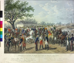 Recepción del monarca aliado en Viena 1814