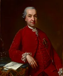 Retrato del barón Samuel von Brukenthal (1721-1803), gobernador del Gran Principado de Transilvania, por Della Croce, Johann Nepomuk (1736-1819). Óleo sobre lienzo, c. 1790. Dimensión : 93x71 cm. Museo Nacional Brukenthal, Sibiu