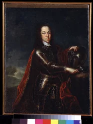 Retrato de Alexis Petrovich Romanov (1690-1718) de Rusia. (Zarevich Alexei Petrovich de Rusia). Pintura de Johann Paul Luedden (? -1739)