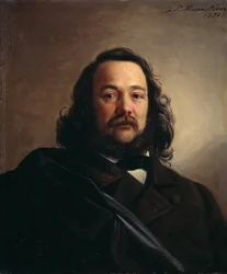 Retrato de Ferdinand Freiligrath 1810-1876, 1851