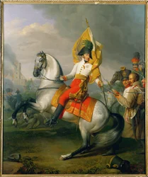 Archiduque Karl, hermano del emperador Francisco I/II, vencedor de la batalla de Aspern contra el emperador Napoleón I ...