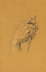 Estudio de manos para "Ossian y Malvina"