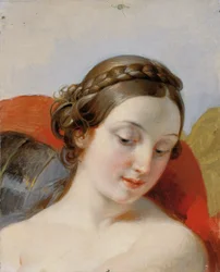 Cabeza de niña (Estudio para "Rüdiger and Angelica")