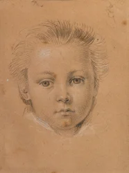 estudio de cabeza de un niño