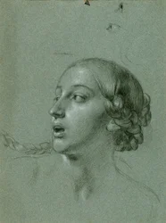 Estudio de cabecera para "Arindal y Daura"