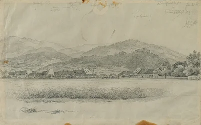 Paisaje para "Kaiser Franz acompaña el ataúd de un pobre"