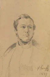 Estudio de retrato de Franz Xaver Eckl