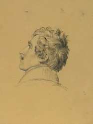 Estudio de retrato para "Entrada después de la Paz de París"