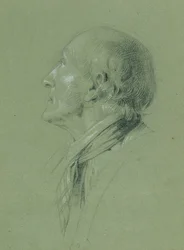 Estudio de retrato para el "Regreso a casa del hombre Landwehr" (1817)