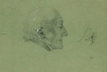 Estudio de retrato para el "Regreso a casa del hombre Landwehr" (1820)