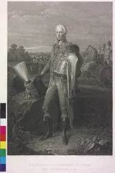 Emperador romano-alemán Francisco II (grabado)